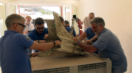 Trasferito a Levanzo un rostro della Battaglia delle Egadi