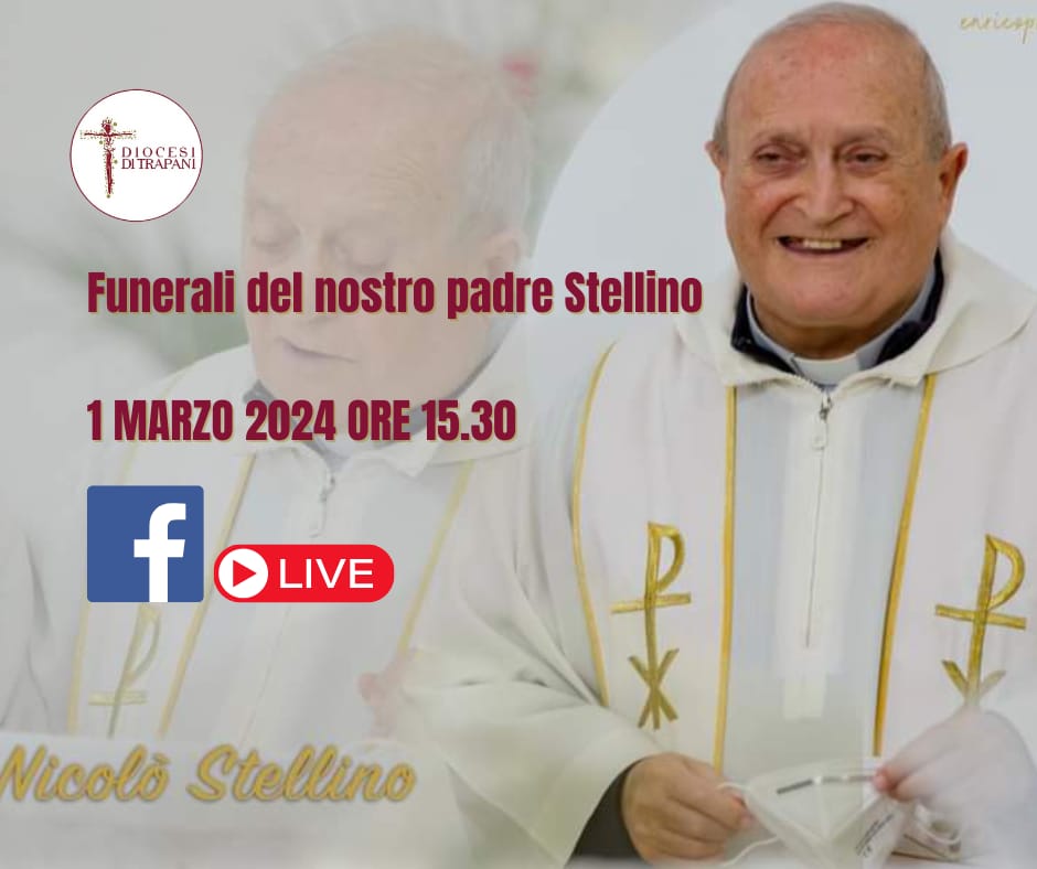 Trapani, in diretta sulla pagina Facebook della Diocesi i funerali di padre Stellino