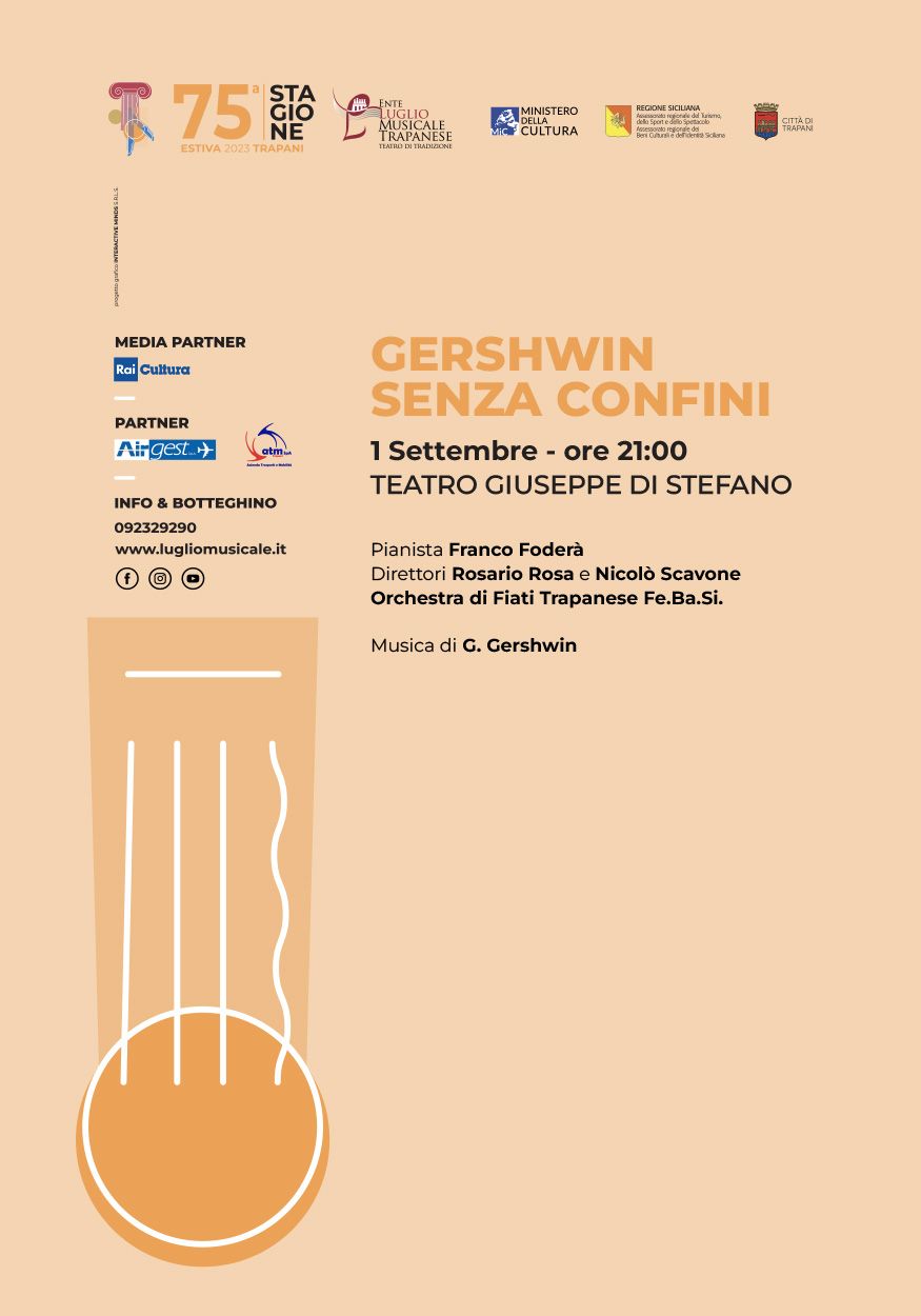A Trapani 'Gershwin senza Confini': una serata omaggio al grande compositore statunitense