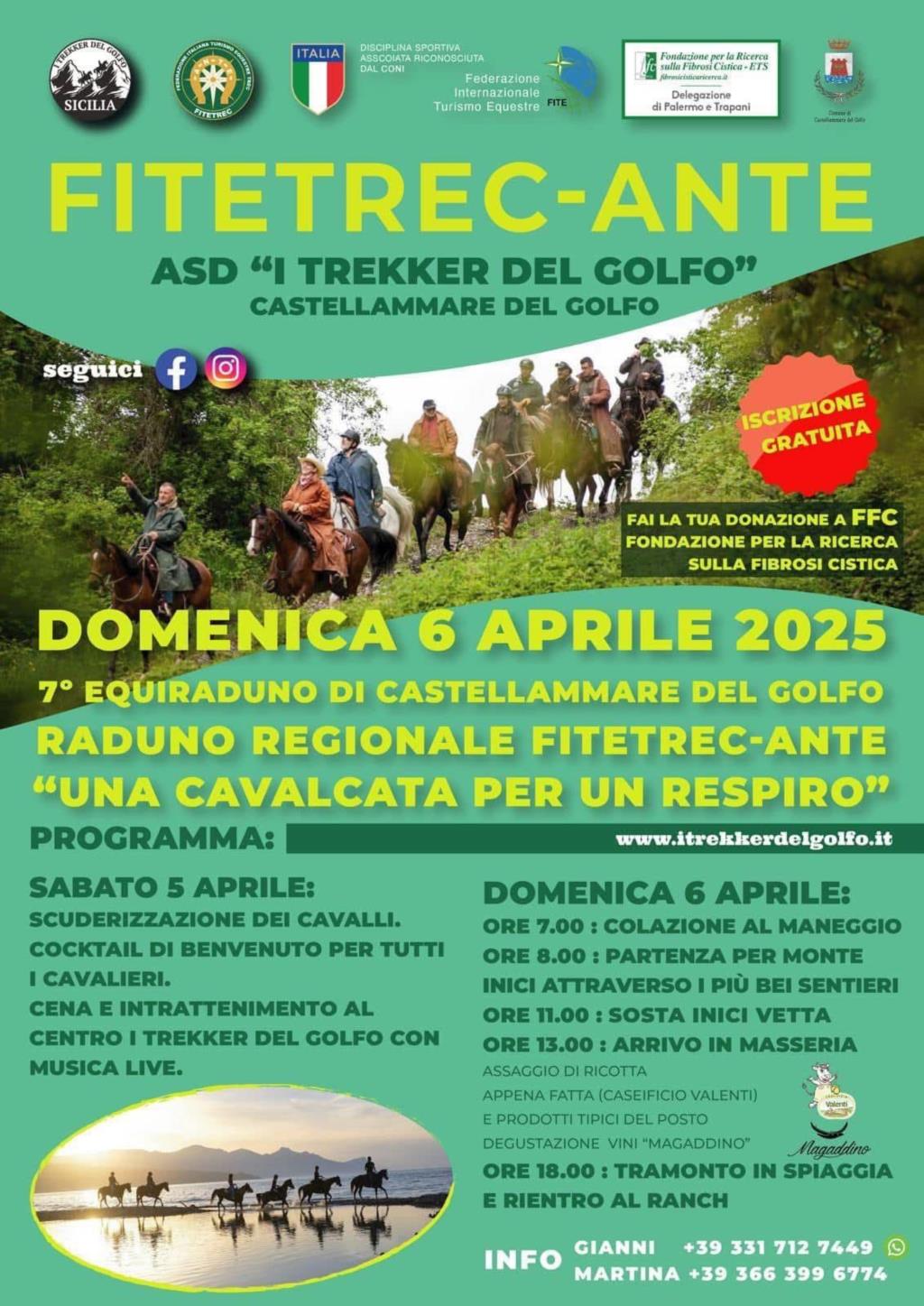 7° Raduno Equestre di Castellammare del Golfo a sostegno della ricerca sulla fibrosi cistica
