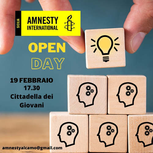 Alcamo, Open Day Amnesty International Sicilia: aperte le porte del Gruppo Italia 300
