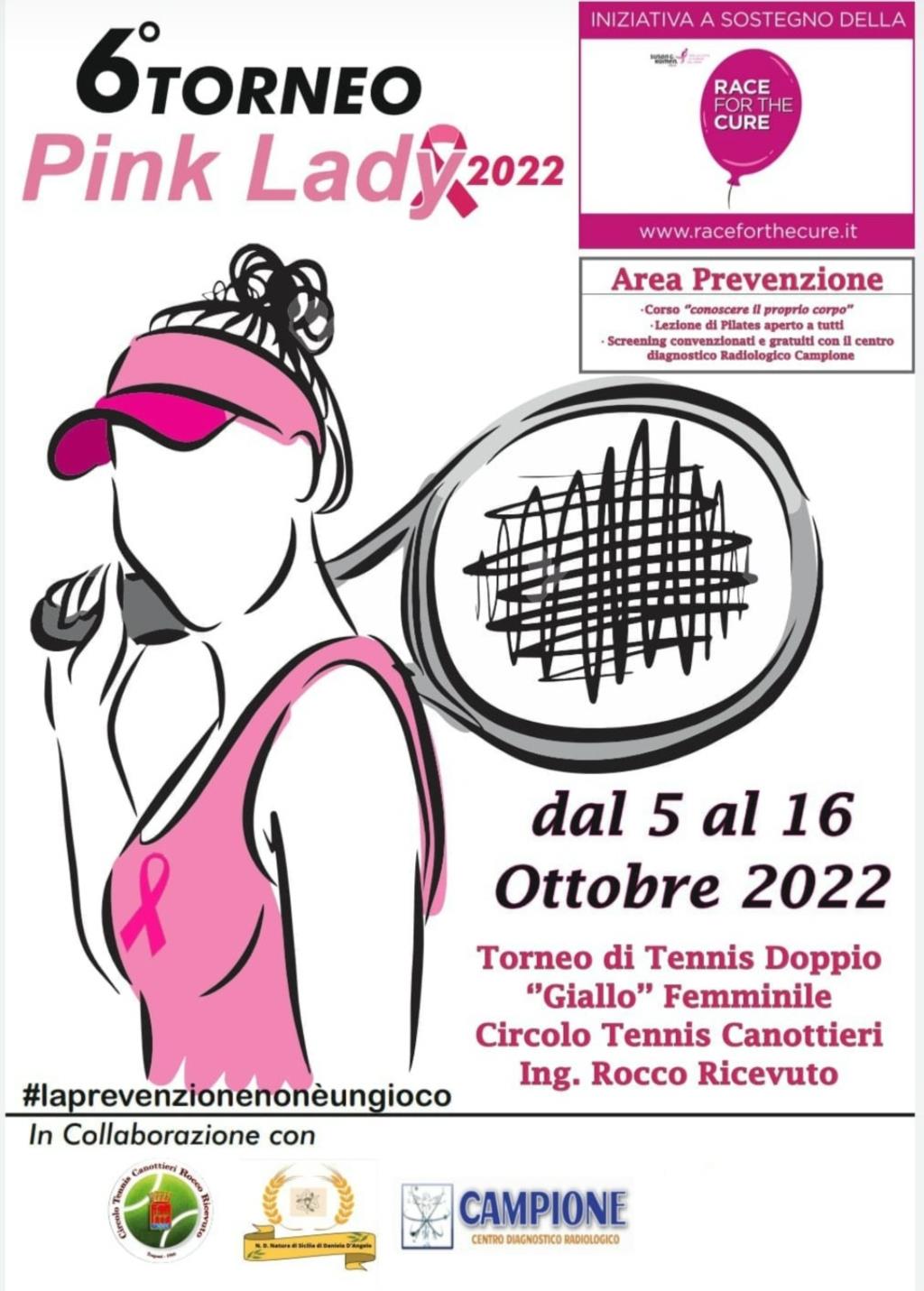 Tennis: va verso la conclusione il 6° Torneo Pink Lady