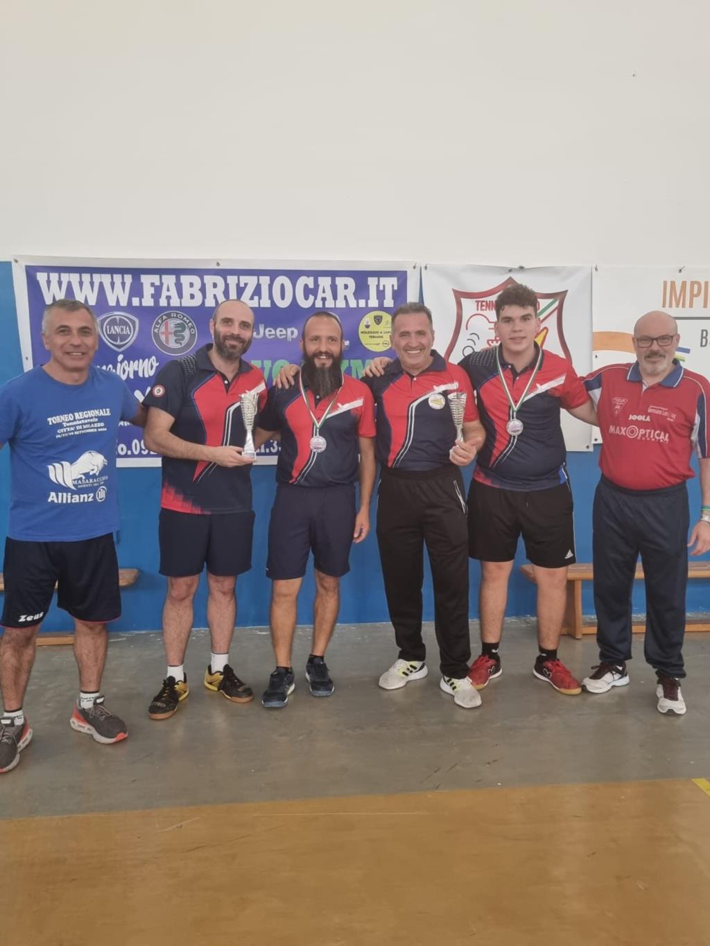 Tennistavolo: i risultati dei Campionati Provinciali disputati  l'1 e 2 novembre