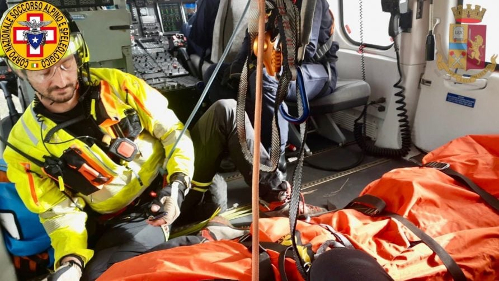 Poggioreale: agricoltore soccorso in elicottero da Polizia e Soccorso Alpino