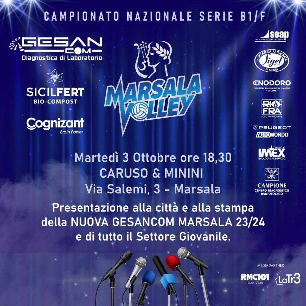 Serie B1 femminile: domani sarà presentata la GesanCom Marsala Volley