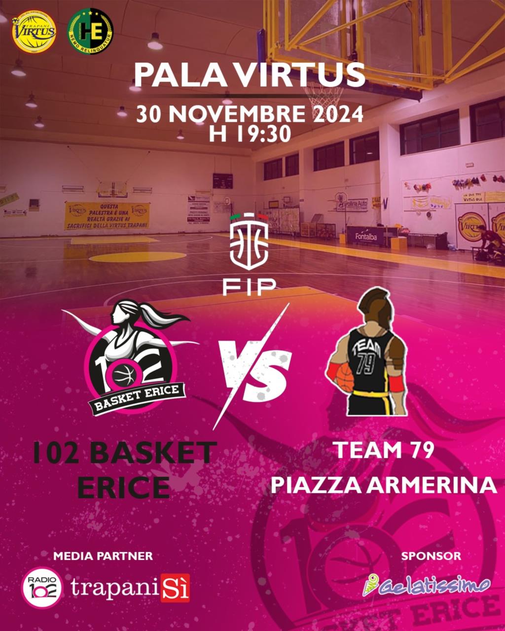 Femminile: domani il battesimo per la 102 Basket Erice