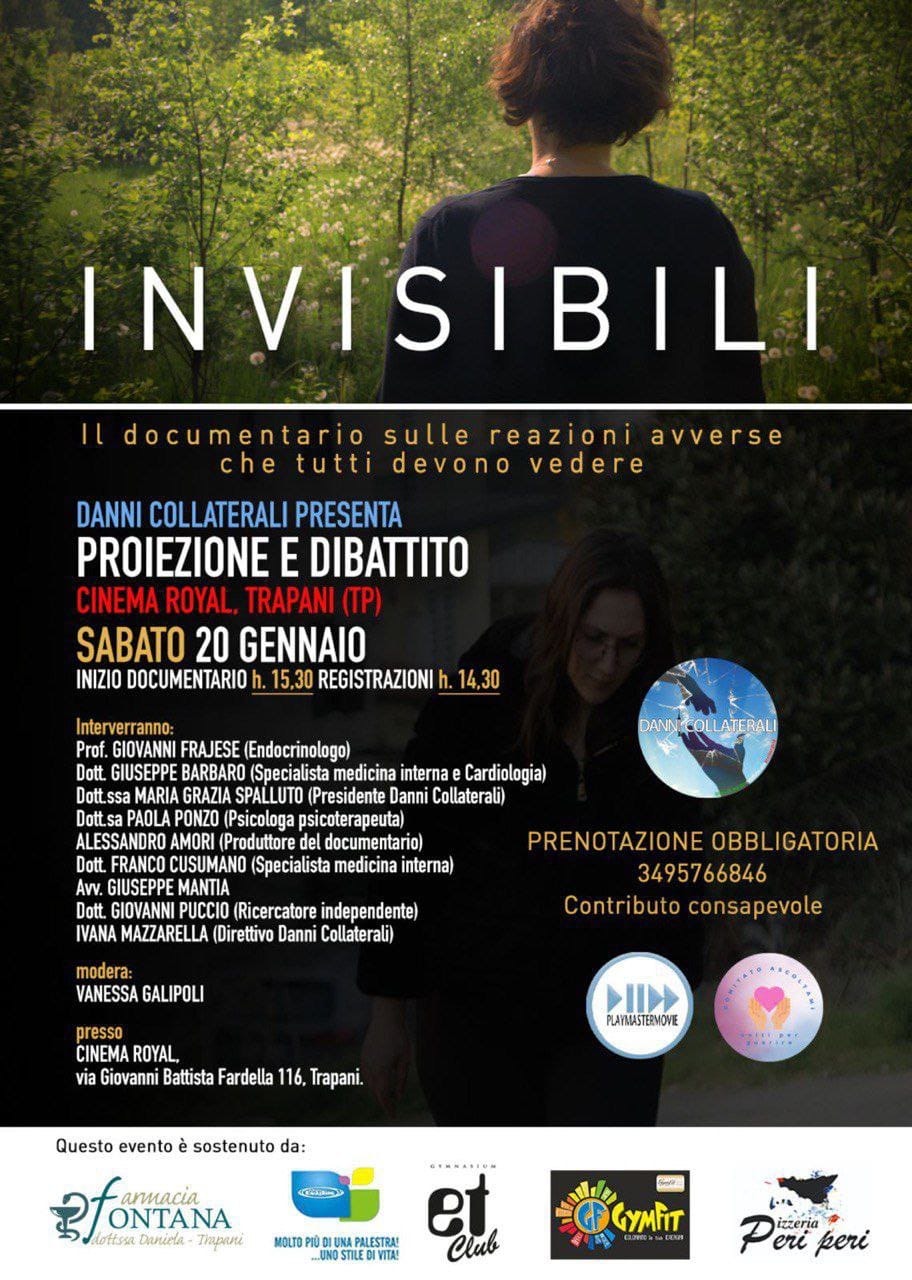 A Trapani il documentario Invisibili dell’Associazione Danni Collaterali