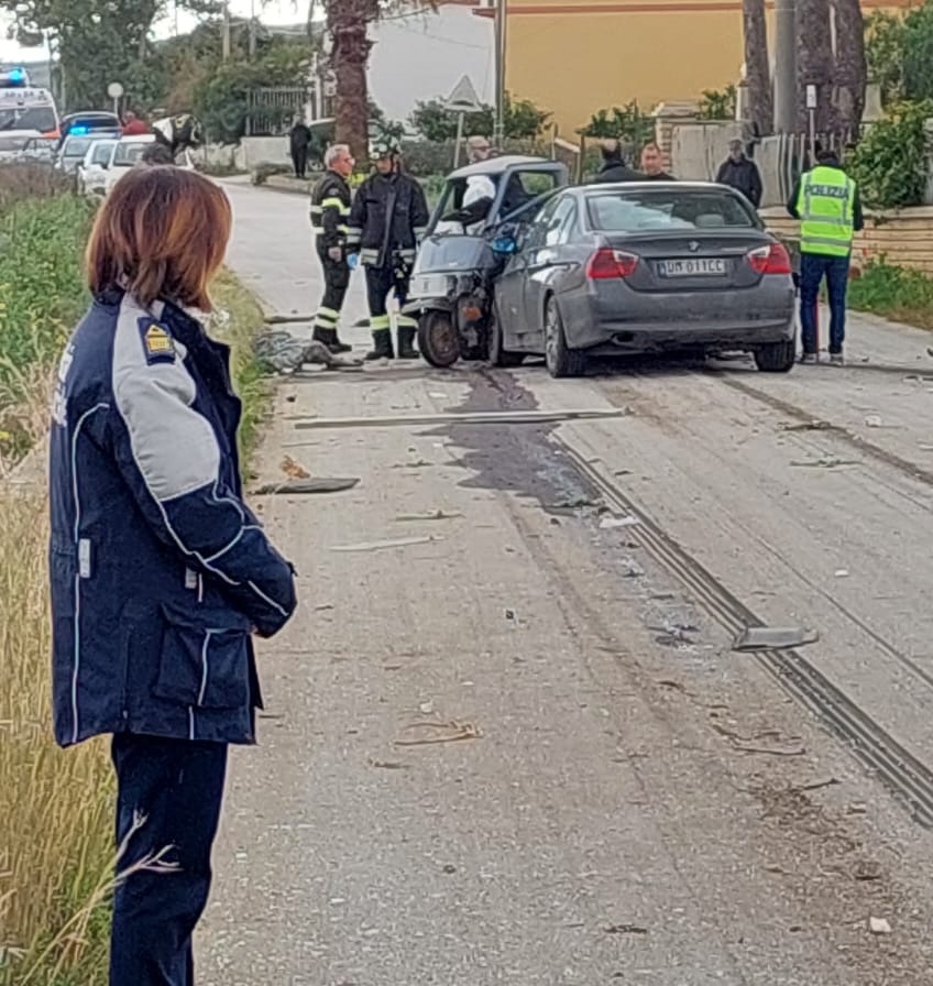 Erice. Incidente stradale in contrada Lenzi: anziano muore nella sua motoape