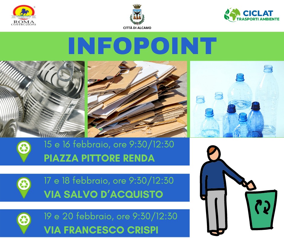 Tre Infopoint per la raccolta differenziata