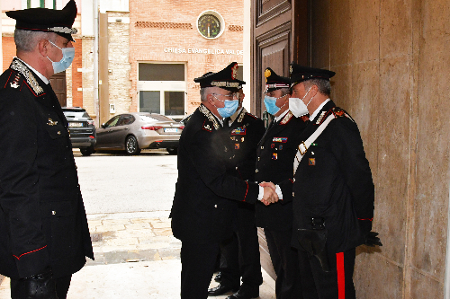 Visita del generale di Brigata Rosario Castello al comando provinciale di Trapani
