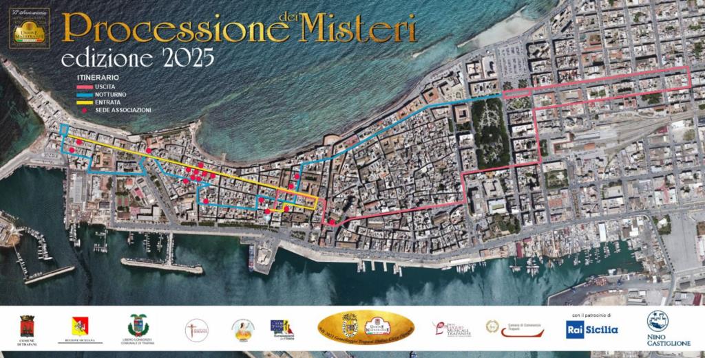 Trapani, Processione dei Misteri: ecco l'itinerario di quest'anno