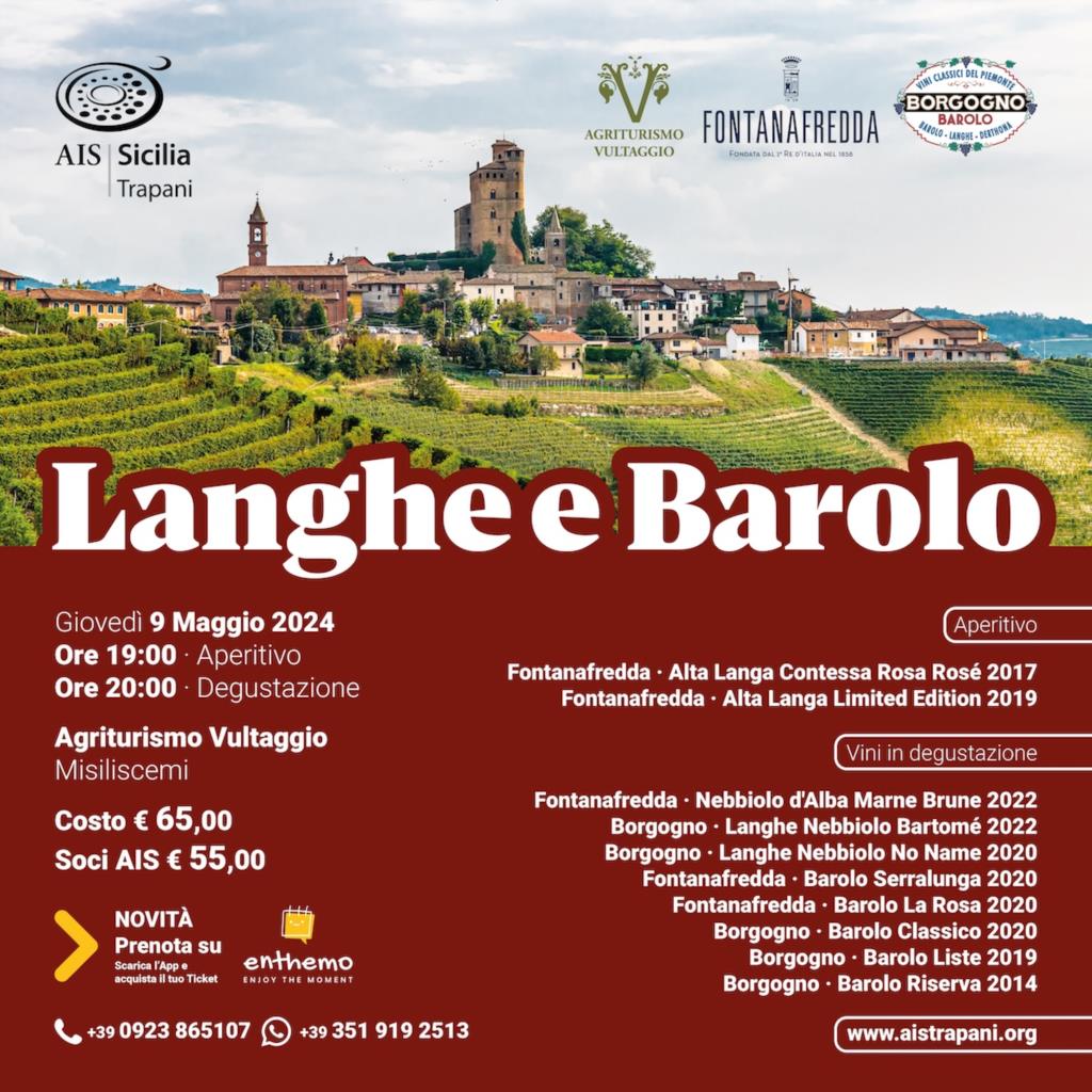 A Misiliscemi una serata-evento con i vini di Langhe e Barolo