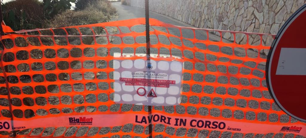 Levanzo, chiusa da oggi la strada dei Faraglioni