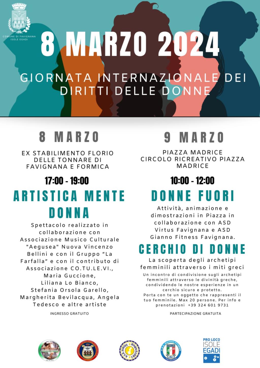 Giornata internazionale della donna, due appuntamenti a Favignana per omaggiare la diversità femminile