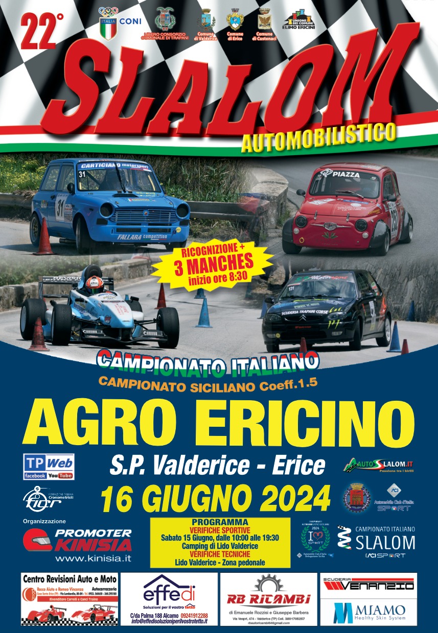 122 piloti pronti a sfidarsi al 22° Slalom dell'agro ericino