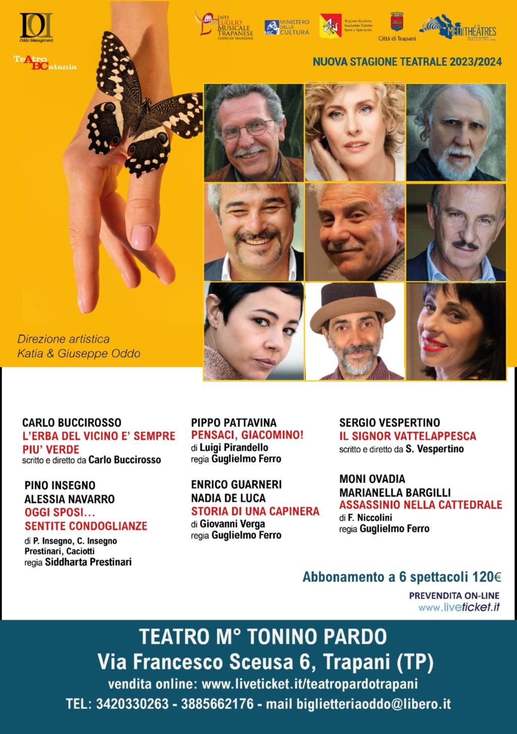 Al via la campagna abbonamenti del progetto 'Sipario Aperto'