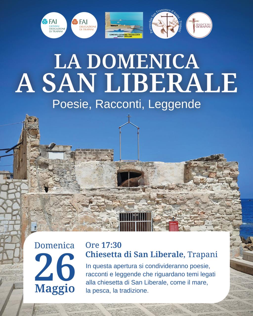 Trapani, nuovo appuntamento con 'La domenica a San Liberale'