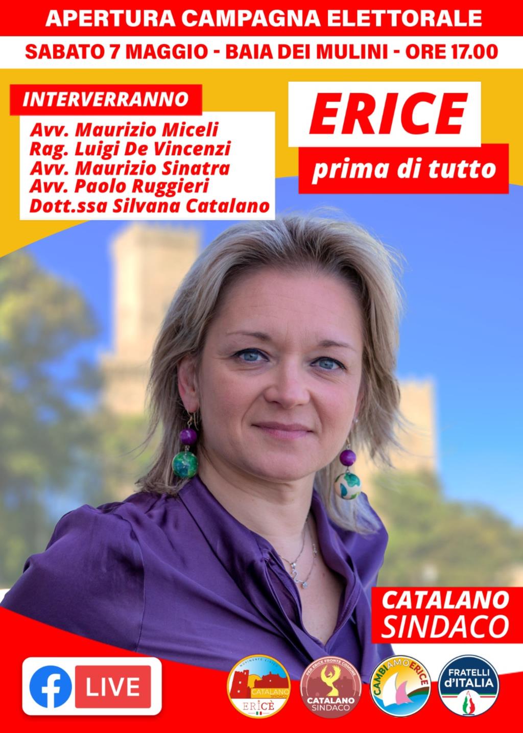 Erice, Silvana Catalano apre la campagna elettorale