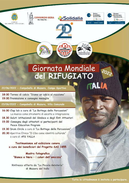 Giornata mondiale del Rifugiato: le iniziative a Campobello di Mazara