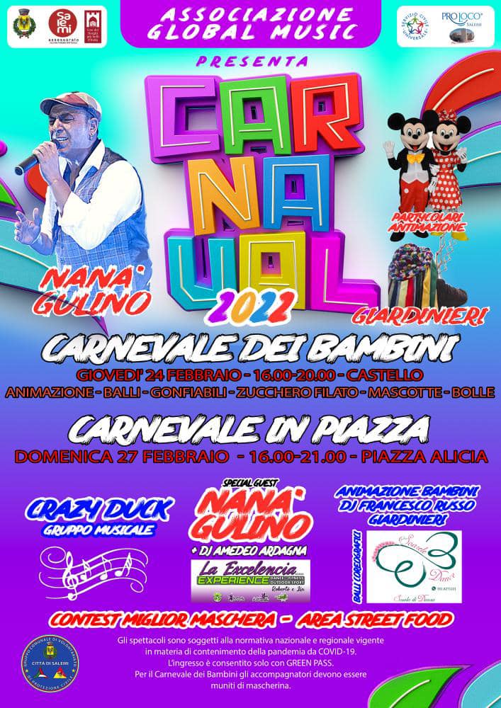 Salemi, giovedì e domenica torna il Carnevale