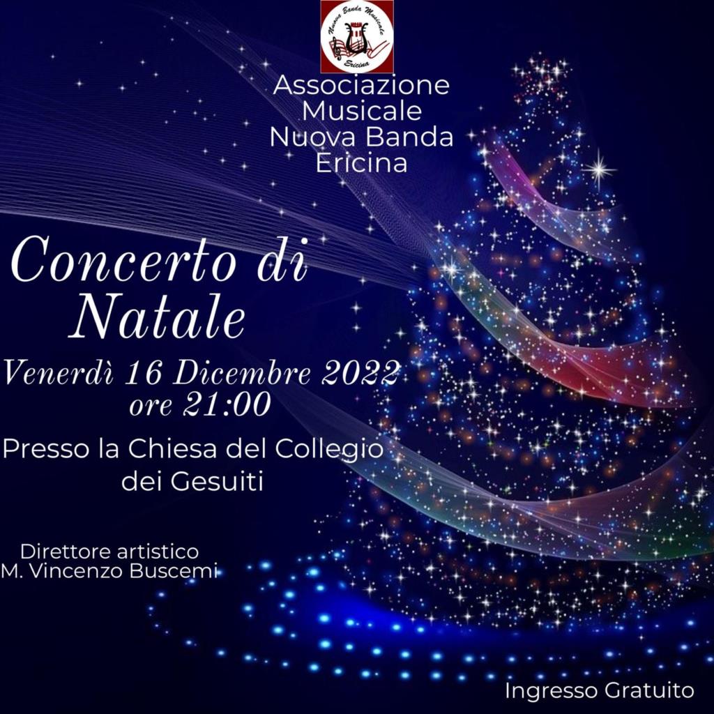 Trapani, concerto di Natale per la Nuova Banda Ericina