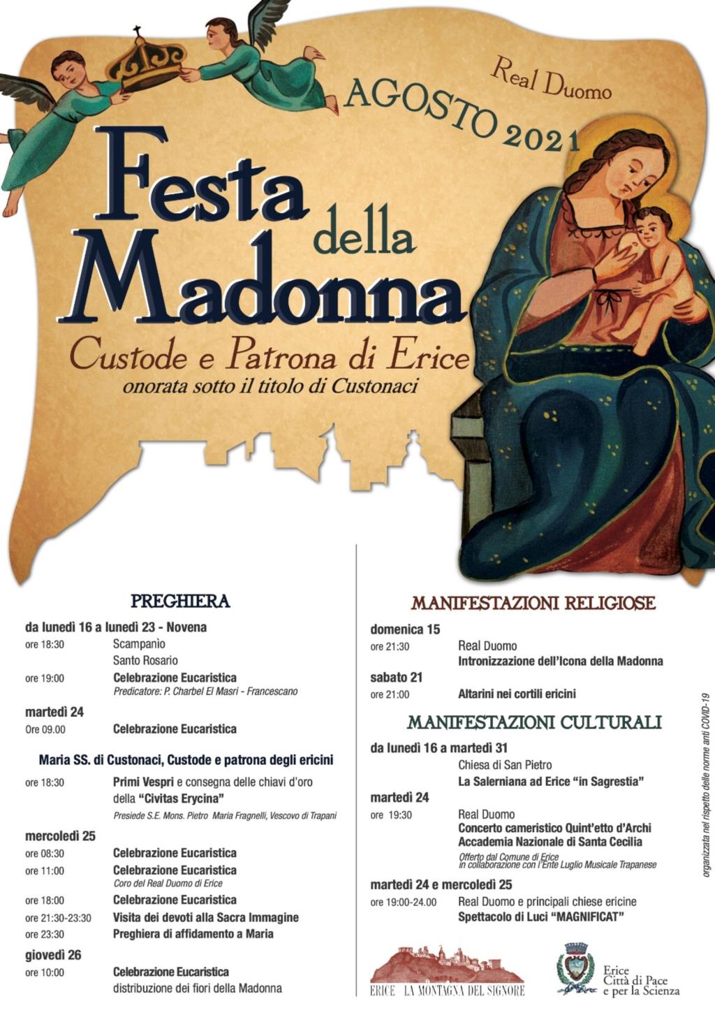 Domani è la festa della Madonna di Custonaci, patrona dell’agro-ericino