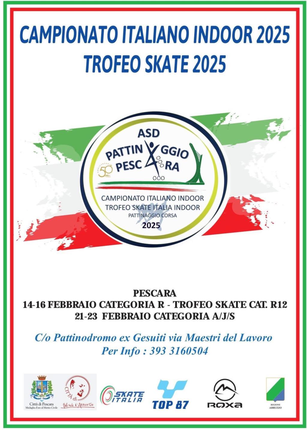 A Pescara i Campionati Italiani Indoor di Pattinaggio Corsa