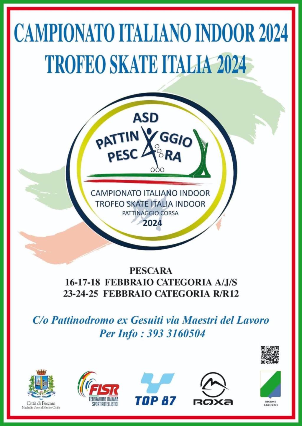 Pattinaggio: al via a Pescara i Campionati Italiani di Corsa Indoor 2024
