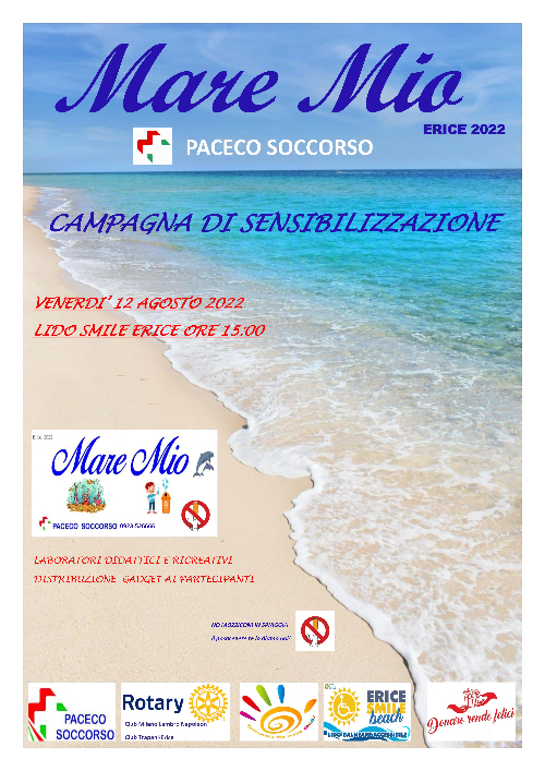 Al lido Smile il progetto «Mare Mio» di Paceco Soccorso