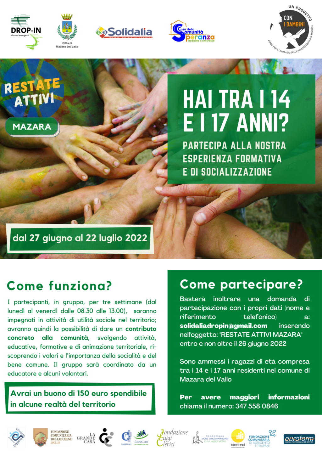 Mazara, al via l'iniziativa 'REstate Attivi'