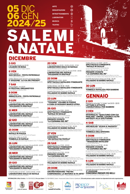 Salemi a Natale, al via il cartellone degli eventi