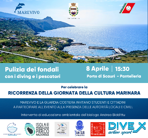 Pantelleria: il prossimo otto aprile tutti insieme alla capitaneria di porto per pulire i fondali di Scauri