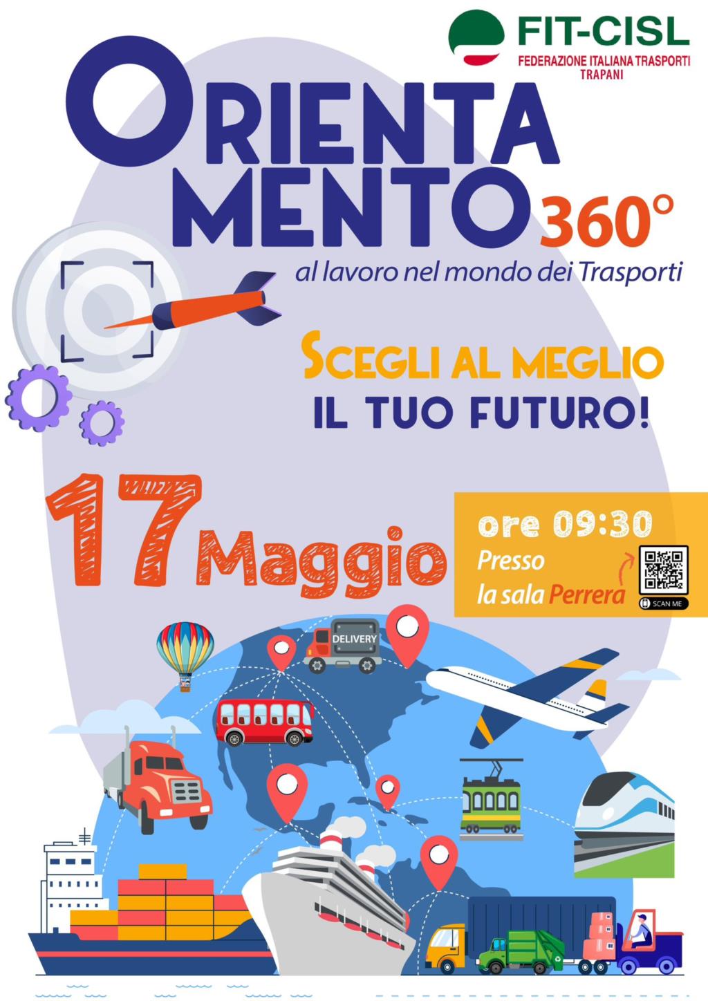 Trasporti e Ambiente, Fit Cisl organizza seminario con sei istituti di Trapani