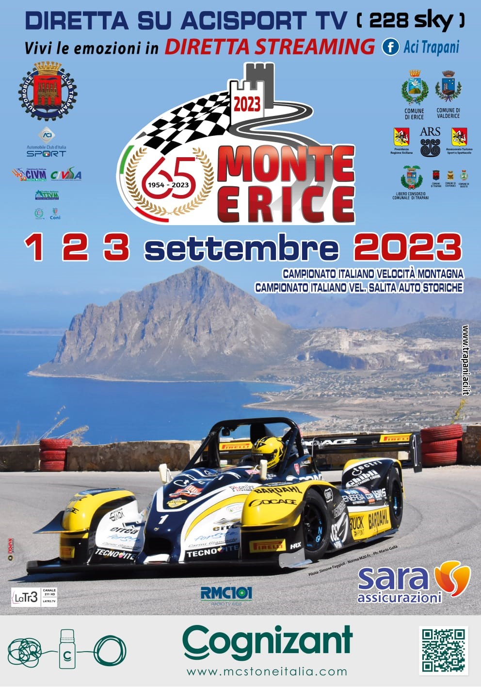 Motori: 65^ edizione Monte Erice, è record di iscritti