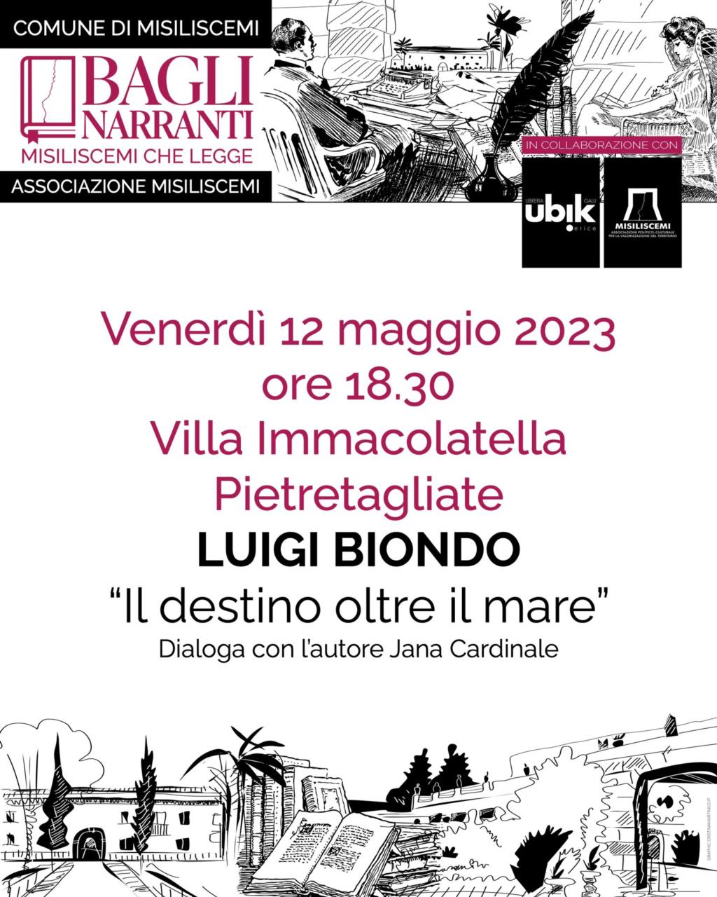 Bagli Narranti, a Misiliscemi si presenta il libro di Luigi Biondo