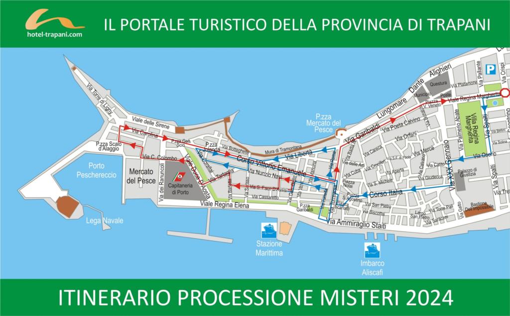 L'itinerario ufficiale dei Misteri di Trapani