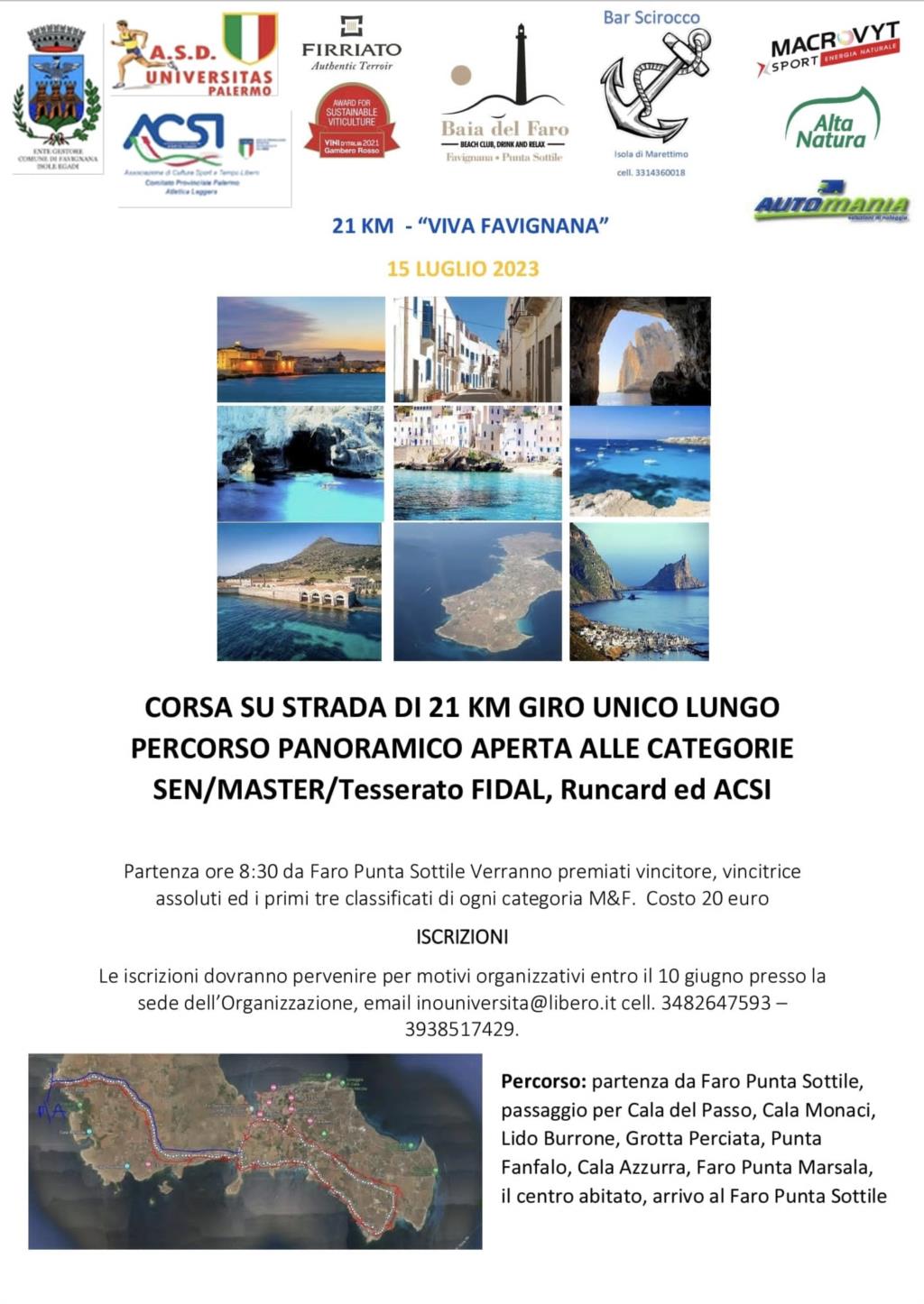 Al via il 'Giro podistico internazionale a tappe Isola di Favignana'