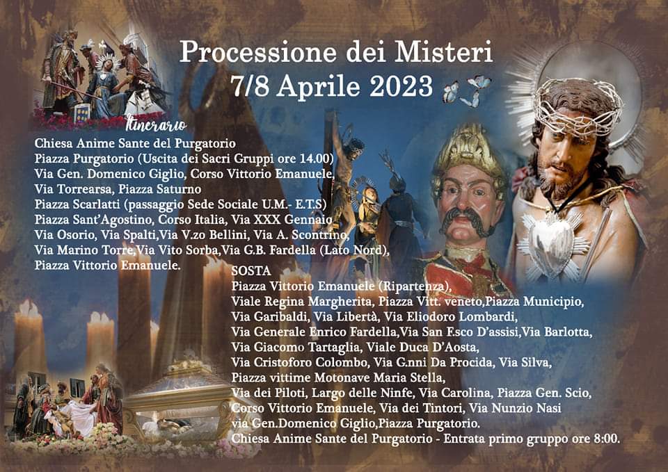 Trapani, la città si prepara ad accogliere la Processione dei Misteri