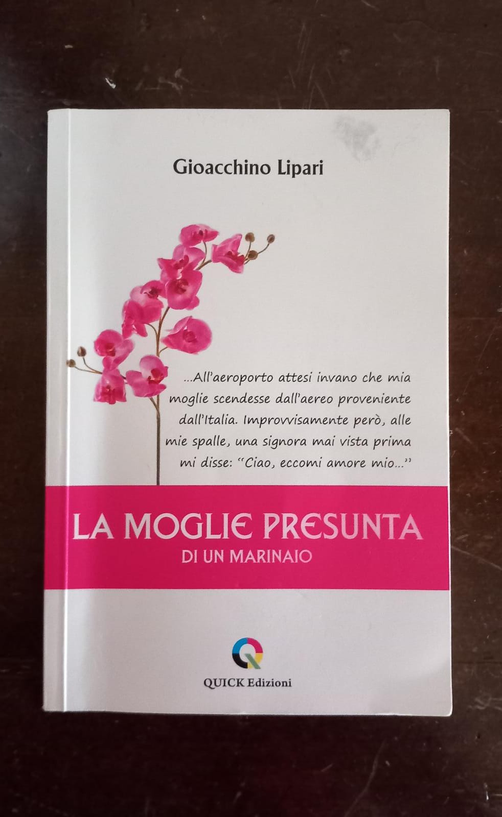 'La moglie presunta di un marinaio', il nuovo libro di Gioacchino Lipari