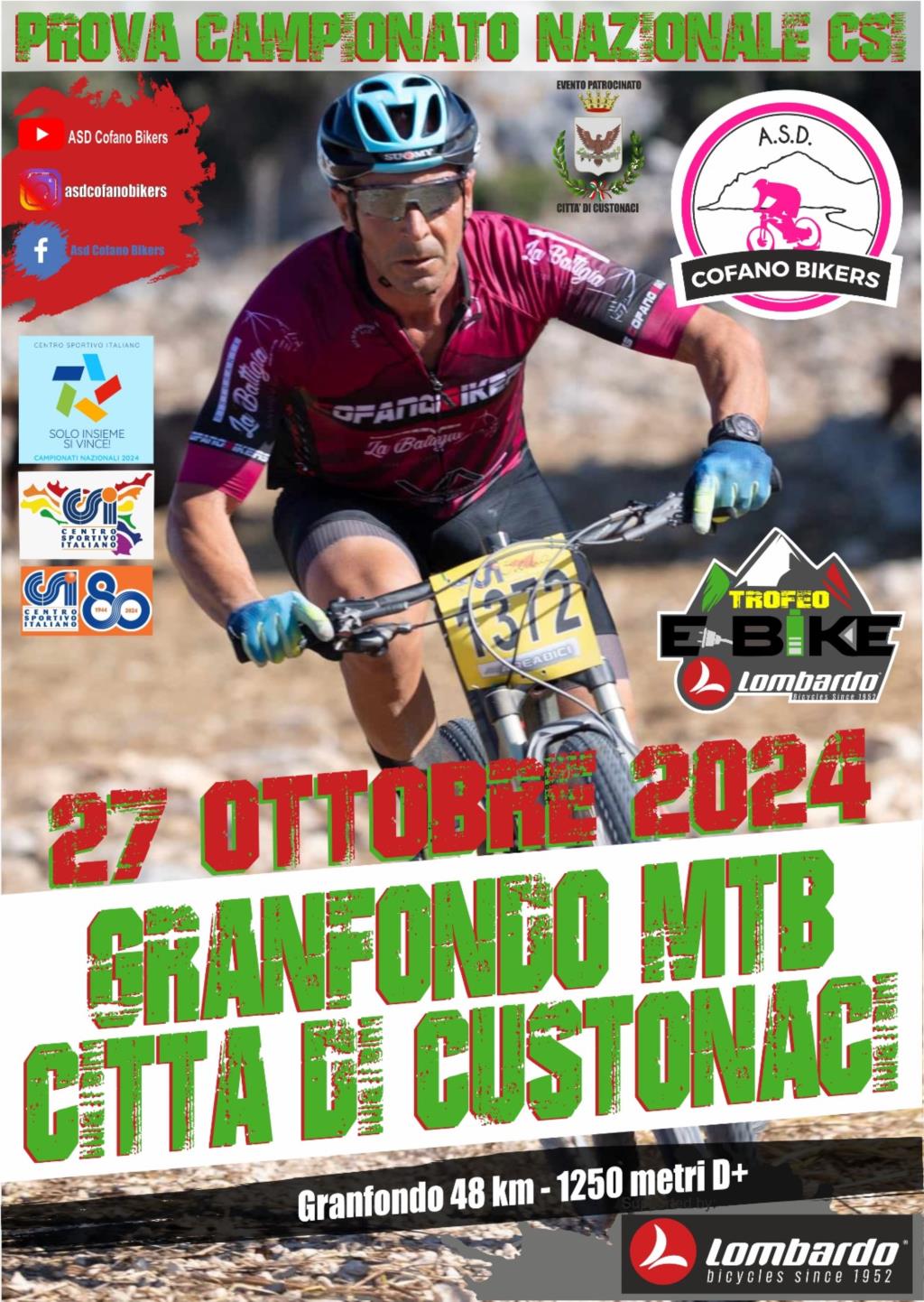 Si corre domenica a Custonaci il Campionato nazionale della specialità MTB