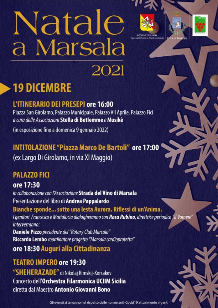 Natale a Marsala, si parte domenica 19 dicembre