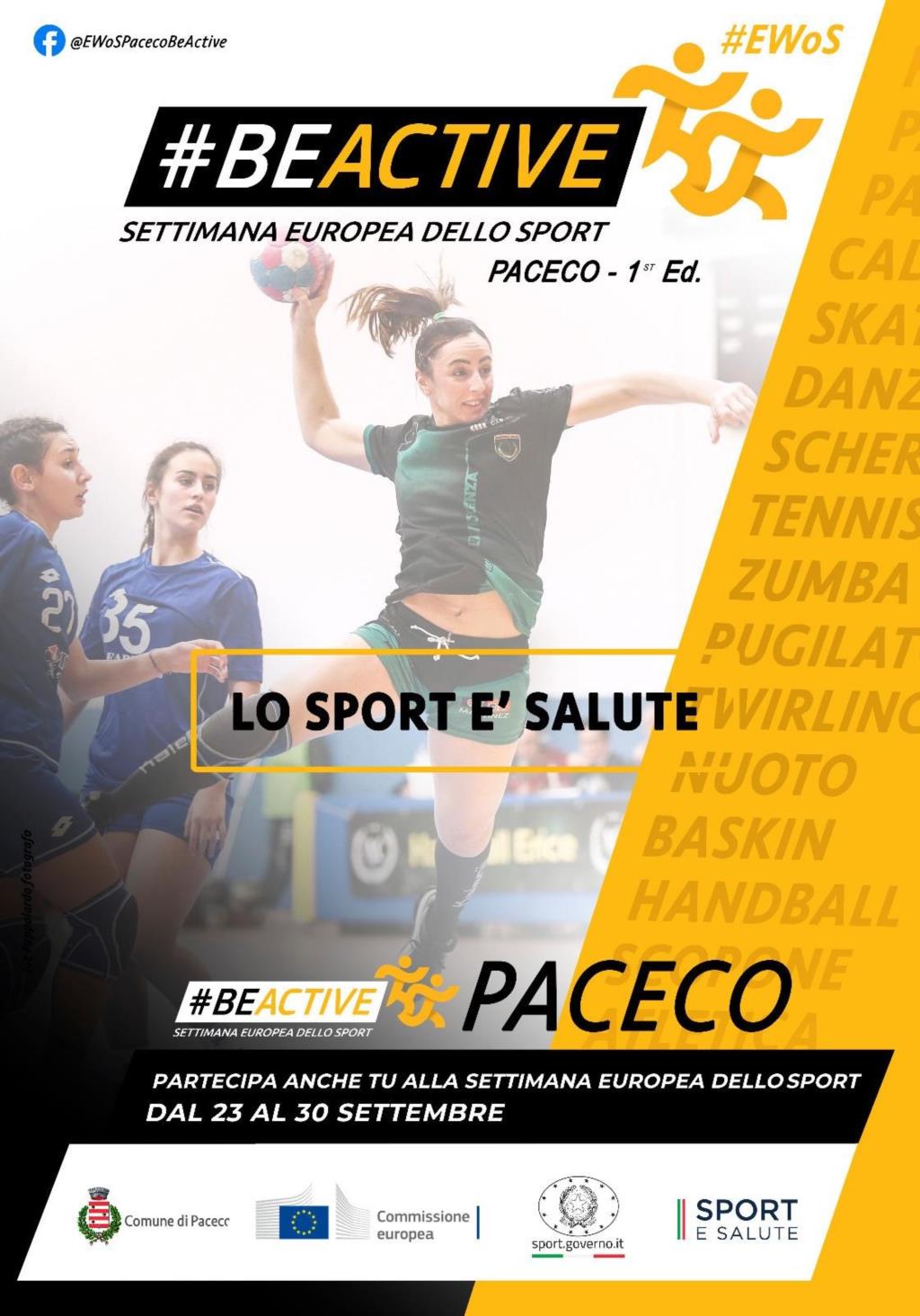 Al via a Paceco la Settimana europea dello Sport