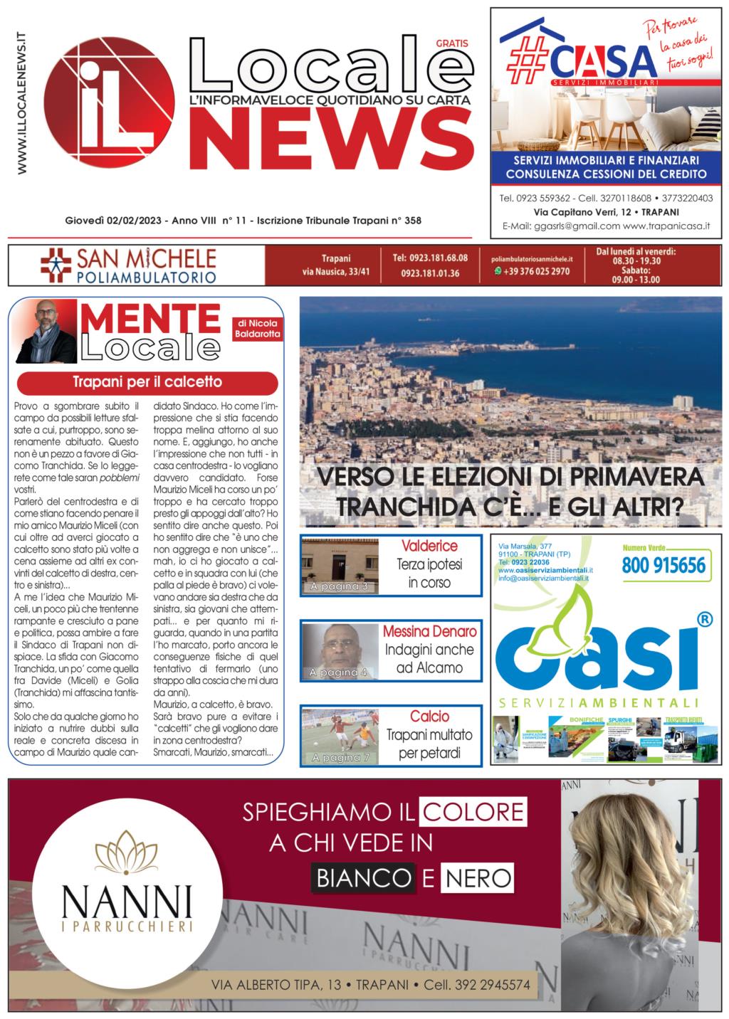 Edizione di oggi, giovedì 02 Febbraio 2023, del nostro giornale