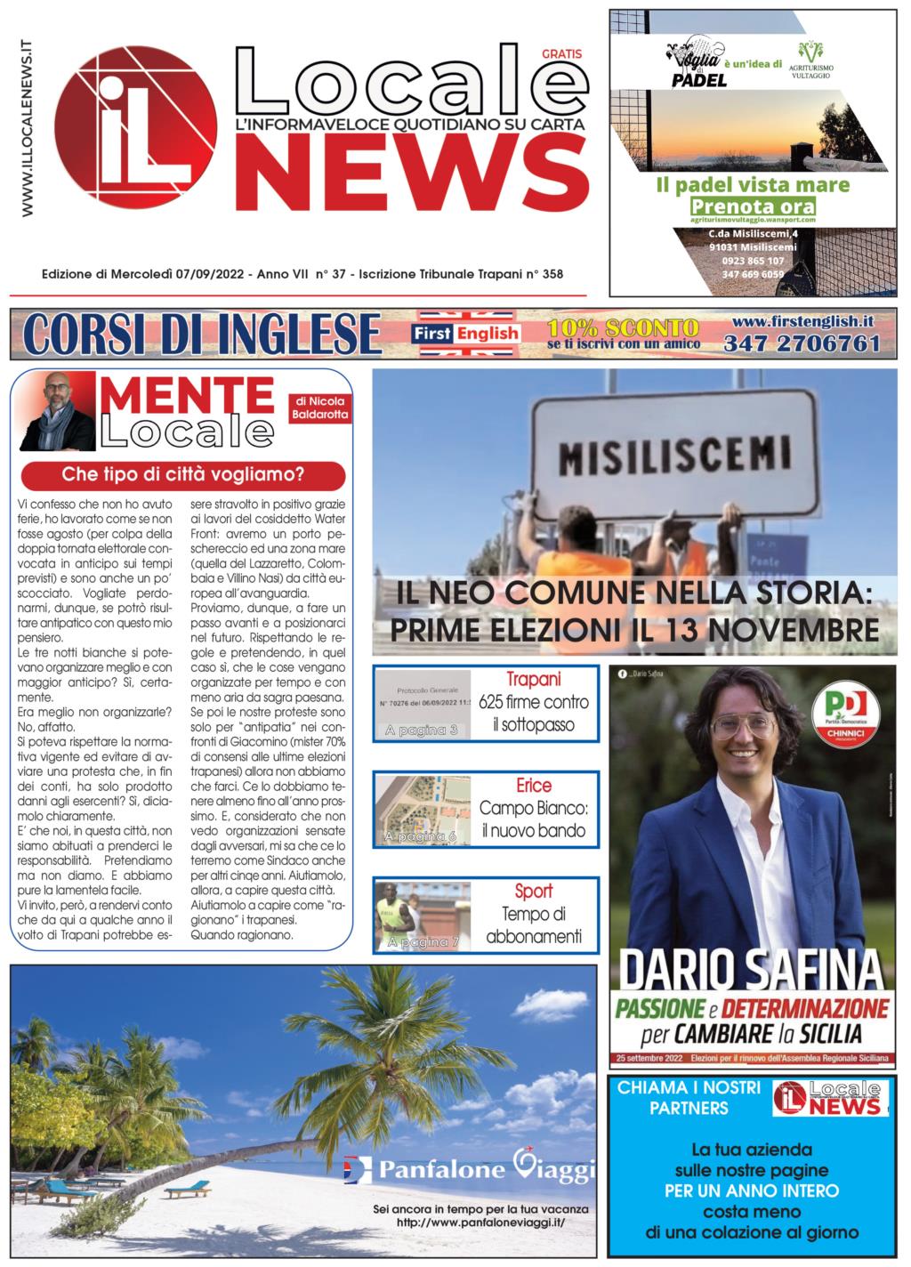 Il giornale di oggi, mercoledì 07 Settembre 2022