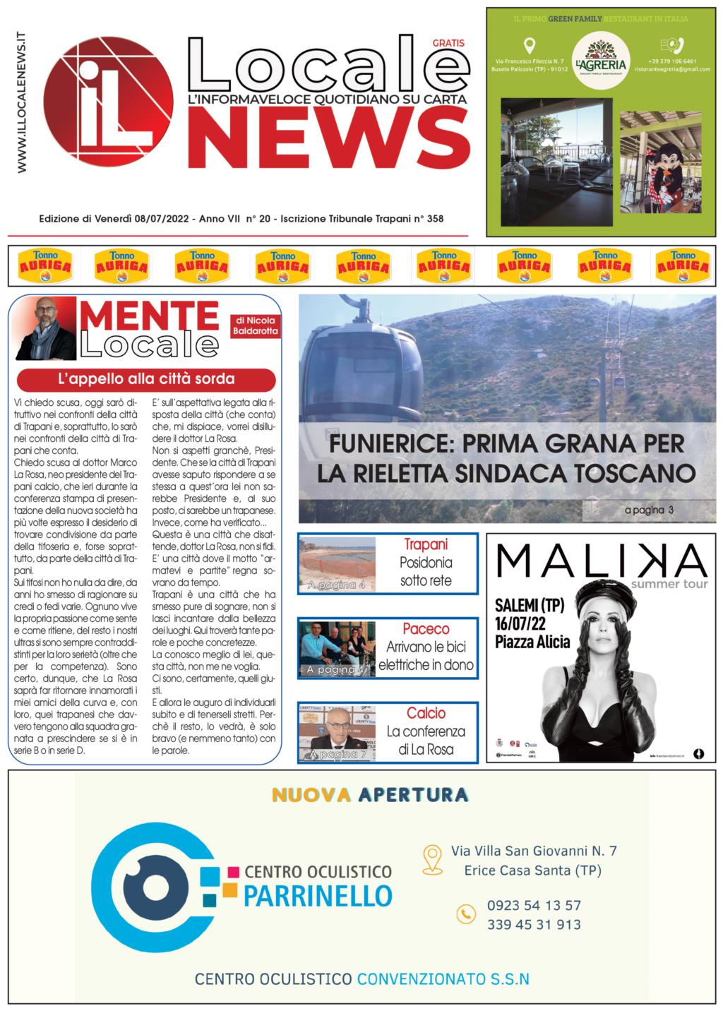 Il giornale di oggi, venerdì 8 luglio 2022