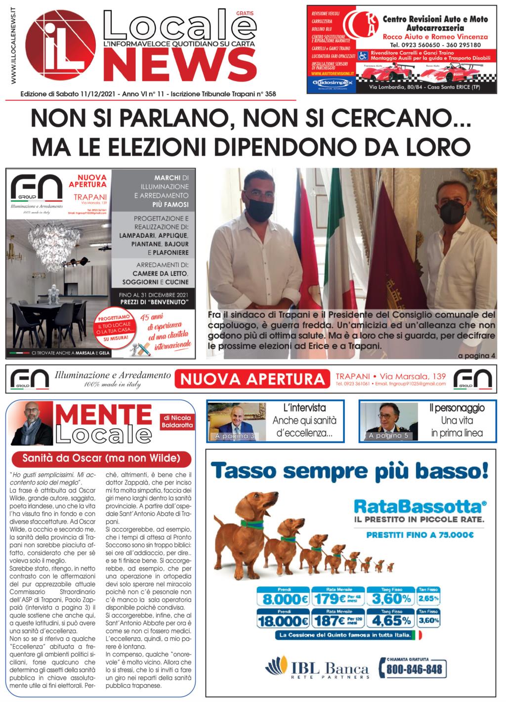 Ecco l'edizione di sabato 11 dicembre del nostro giornale