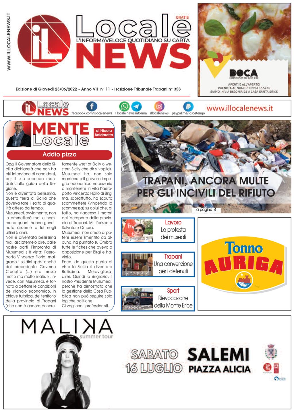 Il giornale di oggi, giovedì 23 giugno 2022