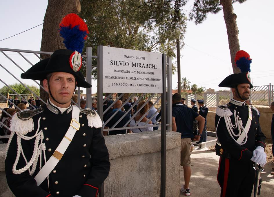 Marsala, una targa alla memoria del Maresciallo Silvio Mirarchi