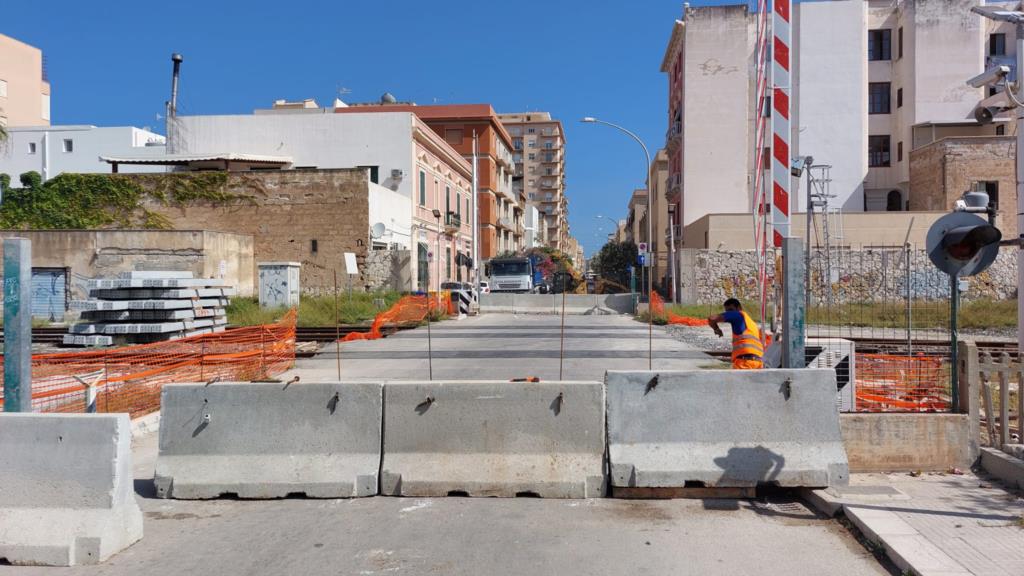 Trapani, chiude per lavori il passaggio a livello di via Matera. Ecco quando