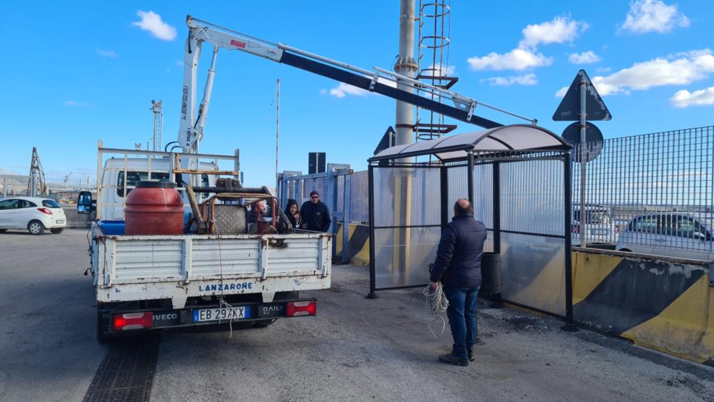 Trapani, una nuova pensilina al molo Ronciglio